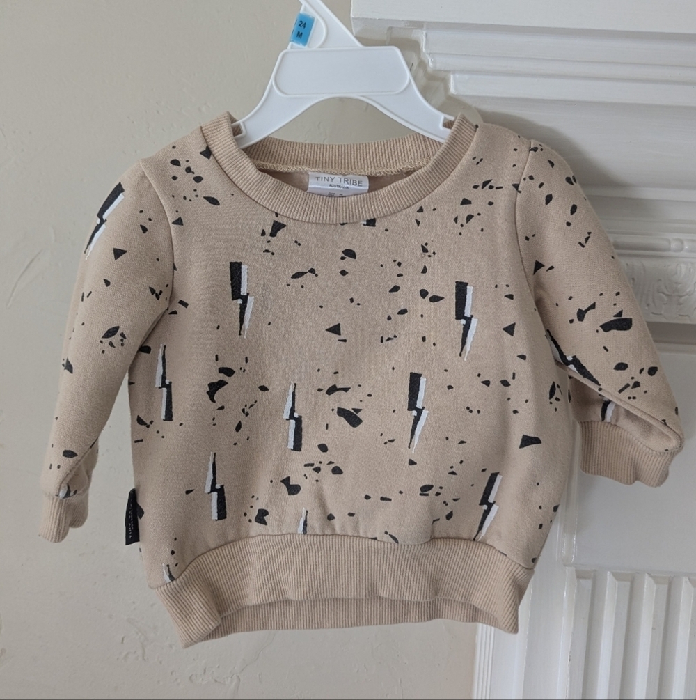 TINY TRIBE Australia | Lightening Bolt Crewneck Sweatshirt